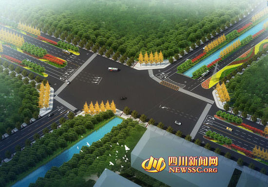 A、B線羊西線路口效果圖