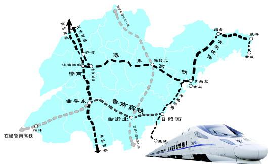 魯南高鐵日照西至曲阜東段通車后,山東省內(nèi)將形成一個(gè)高鐵閉環(huán)。